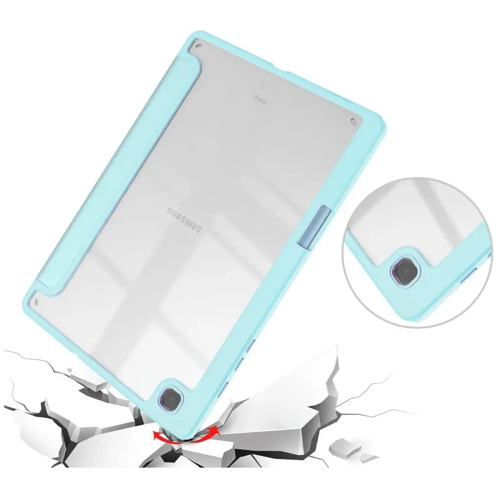 Etui Bizon Case Tab Clear Matt do Samsung Galaxy Tab S6 Lite 2024/2022/2020 błękitne