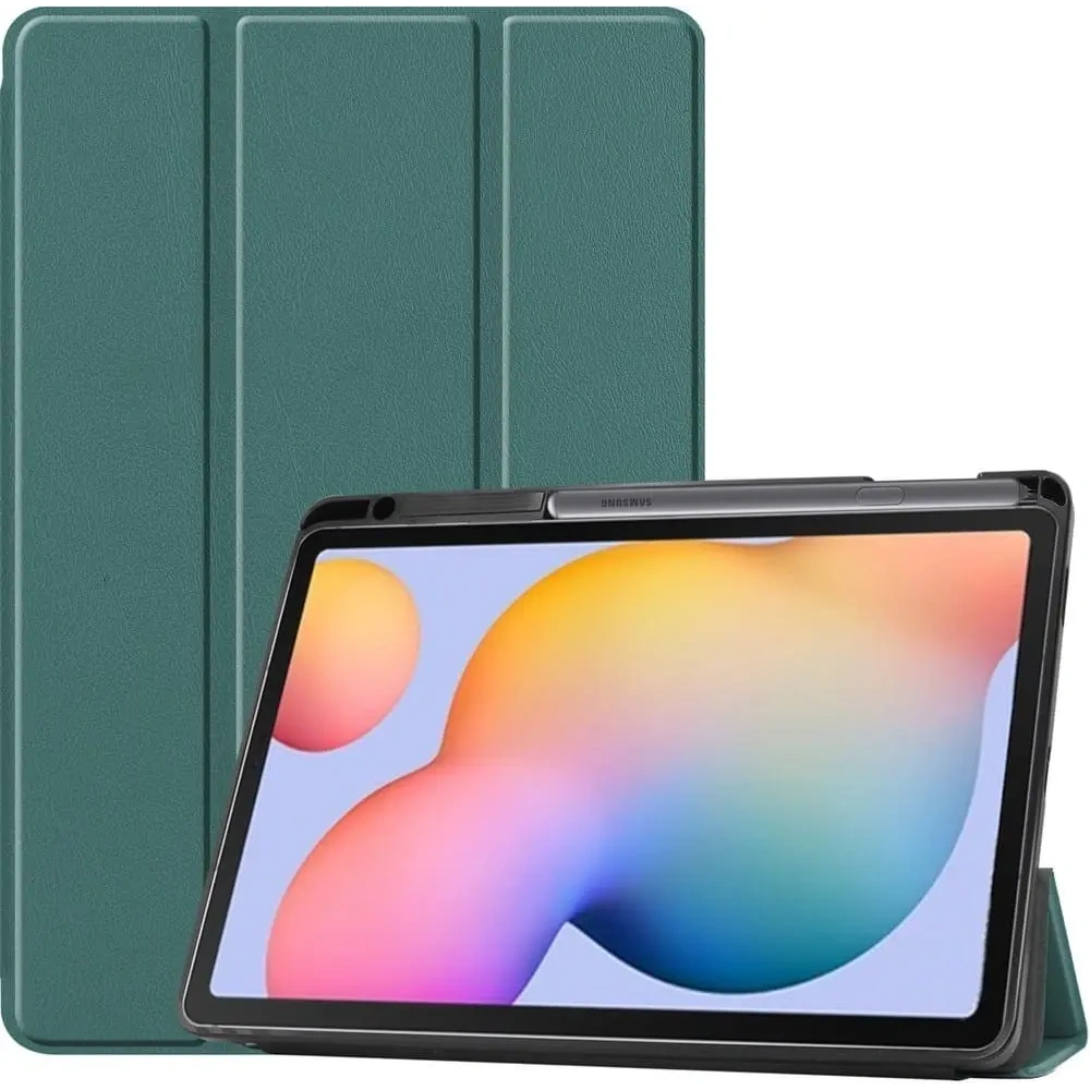 Etui Bizon Case Tab Lizard do Samsung Galaxy Tab S6 Lite 2024/2022/2020 ciemnozielone