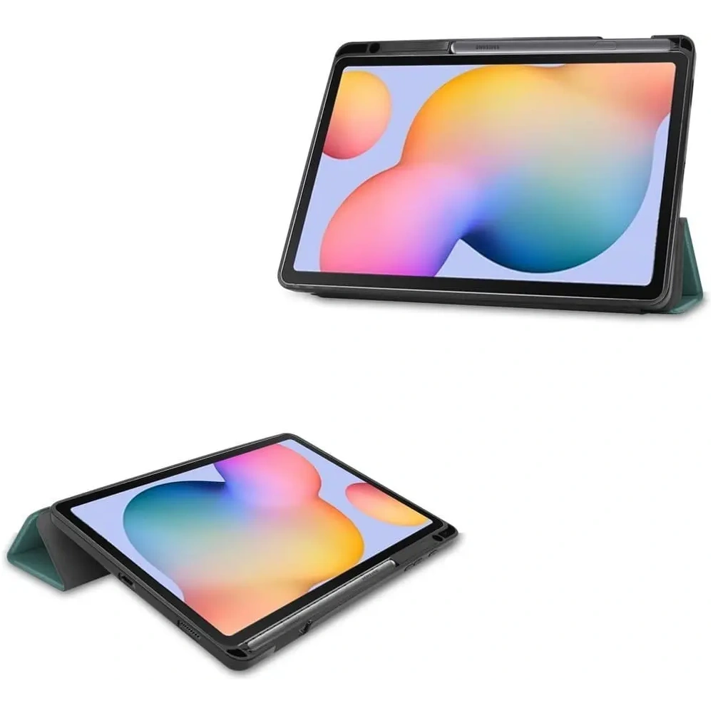 Etui Bizon Case Tab Lizard do Samsung Galaxy Tab S6 Lite 2024/2022/2020 ciemnozielone