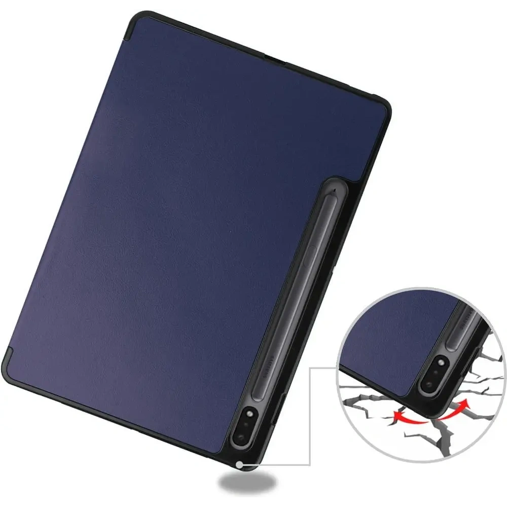 Etui Bizon Case Tab Lizard do Samsung Galaxy Tab S8 / S7 granatowe