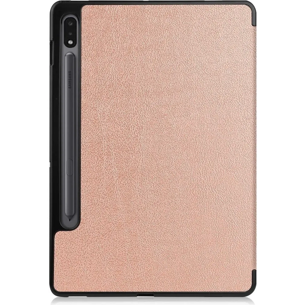 Etui Bizon Case Tab Lizard do Samsung Galaxy Tab S8 / S7 różowozłote