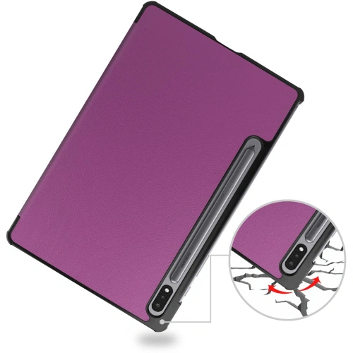 Kup Bizon Case Tab Croc Samsung Galaxy Tab S8 / S7 sötétlila - BIZ1768 - {ean13} - Sklep Home Screen