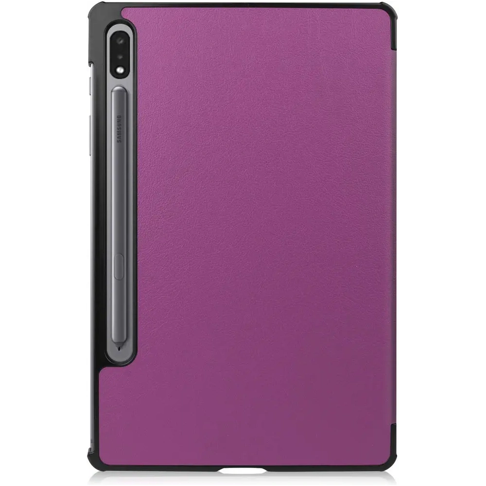 Etui Bizon Case Tab Croc do Samsung Galaxy Tab S8 / S7 ciemnofioletowe