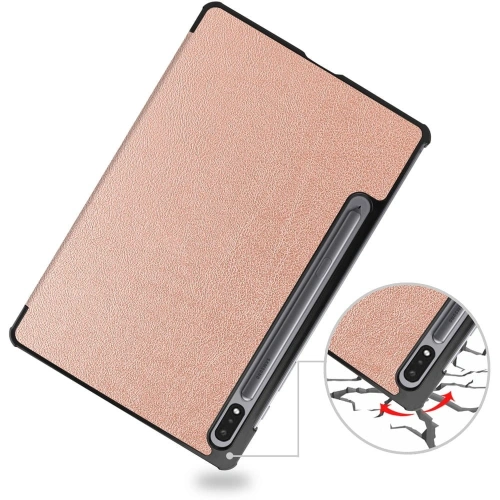 Kup Bizon Caz Tab Croc Samsung Galaxy Tab S8 / S7 aur roz - BIZ1770 - {ean13} - Sklep Home Screen