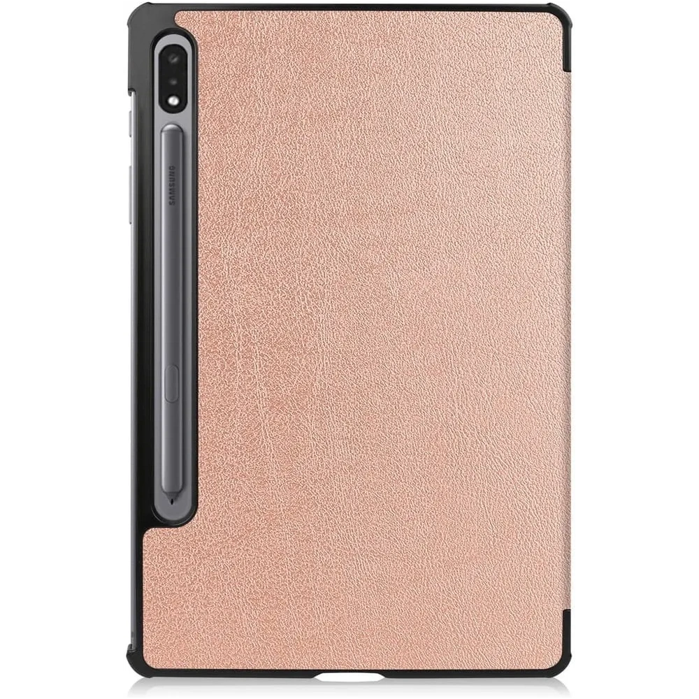 Etui Bizon Case Tab Croc do Samsung Galaxy Tab S8 / S7 różowozłote