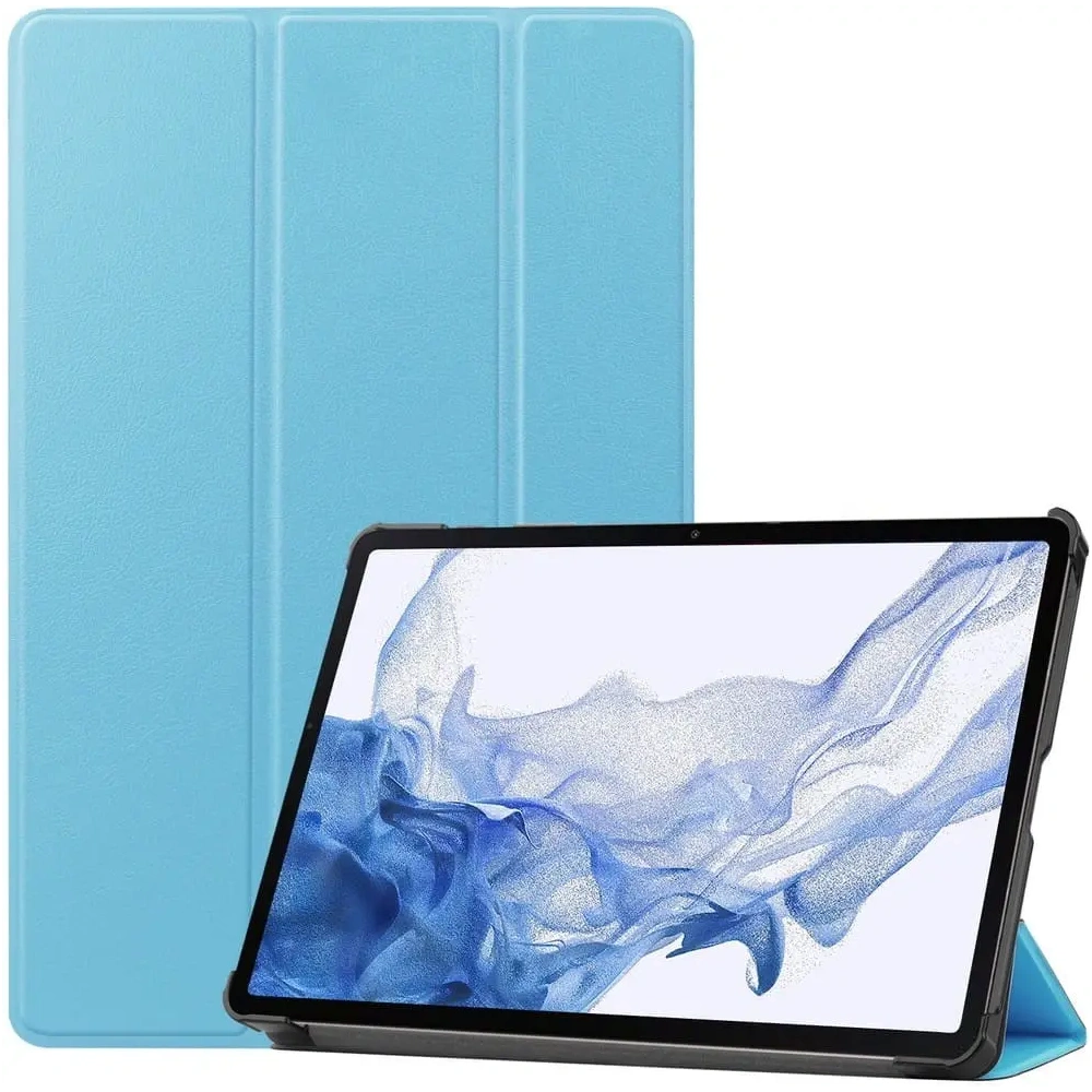 Etui Bizon Case Tab Croc do Samsung Galaxy Tab S8 / S7 błękitne
