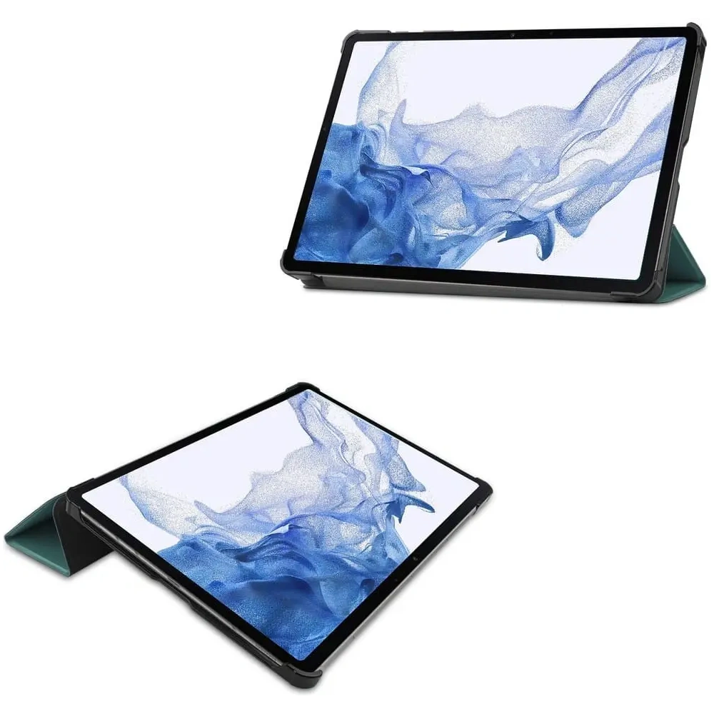 Etui Bizon Case Tab Croc do Samsung Galaxy Tab S8 / S7 ciemnozielone