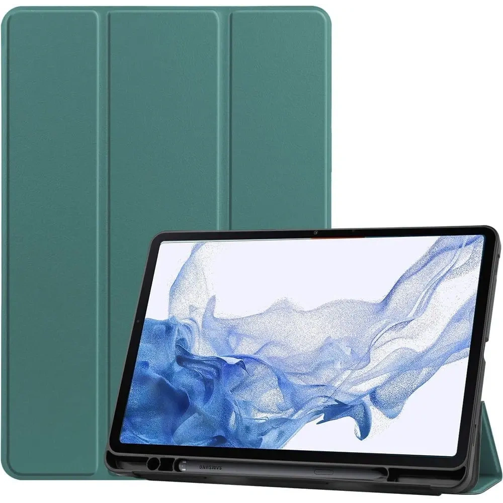 Etui Bizon Case Tab Lizard do Samsung Galaxy Tab S8 / S7 ciemnozielone