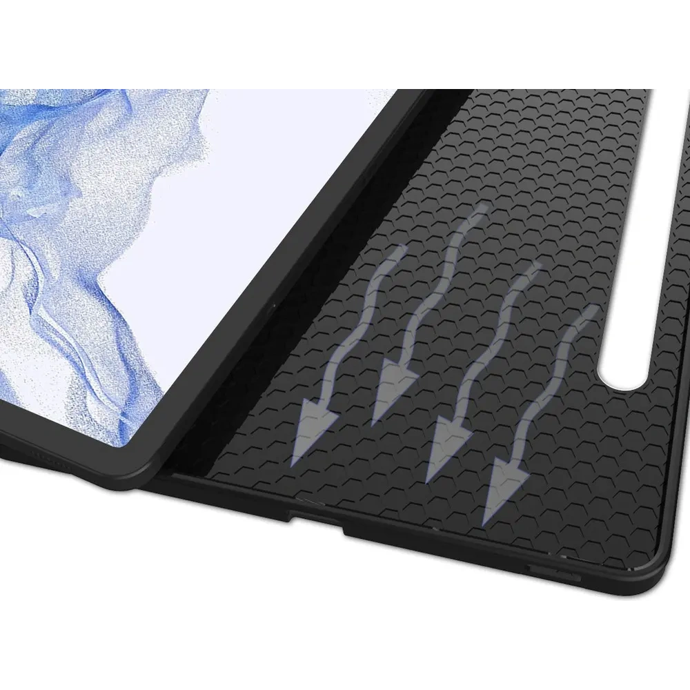 Etui Bizon Case Tab Lizard do Samsung Galaxy Tab S8 / S7 czarne