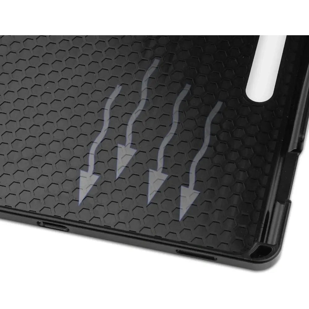 Etui Bizon Case Tab Lizard do Samsung Galaxy Tab S8 Plus / S7 Plus różowozłote