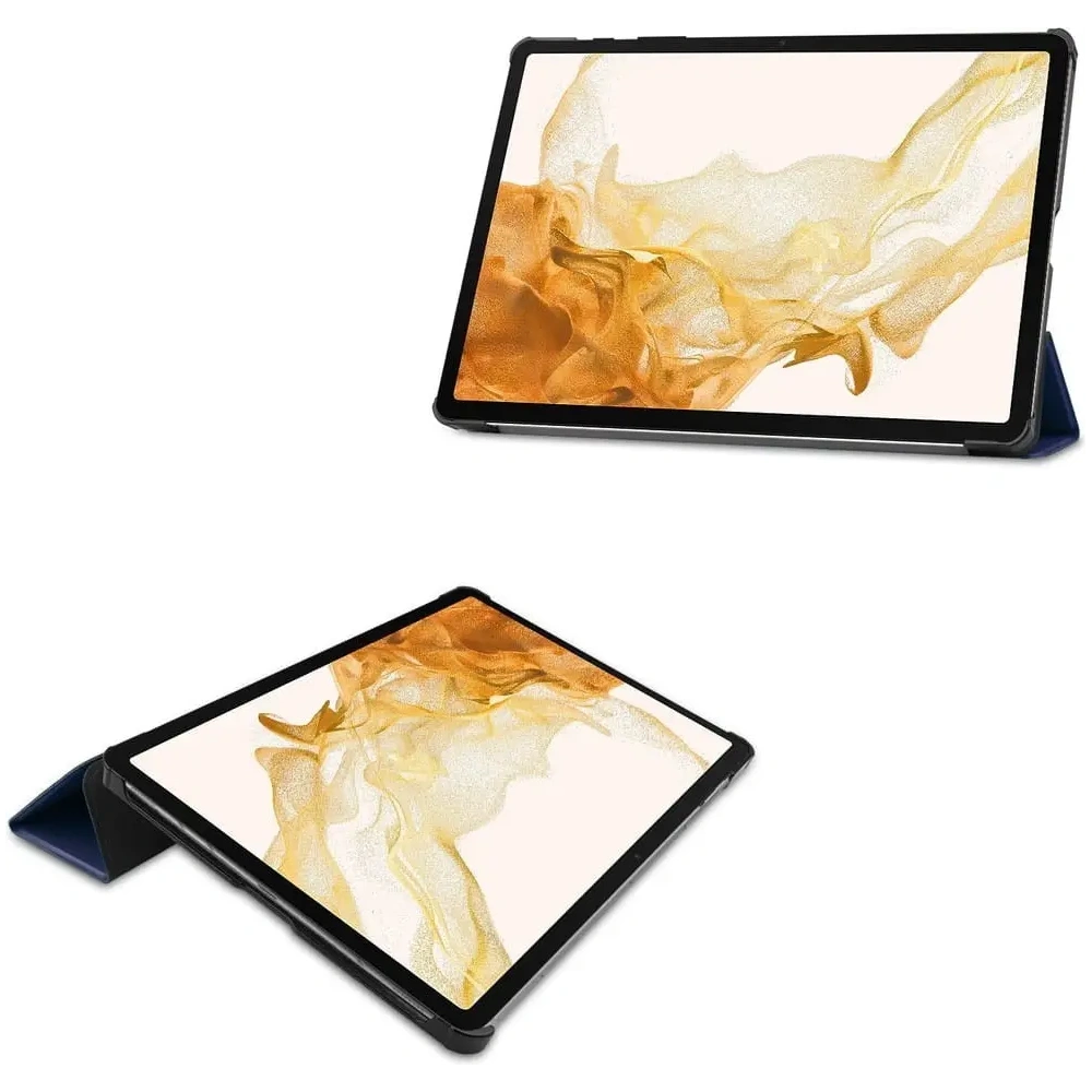 Etui Bizon Case Tab Croc do Samsung Galaxy Tab S8 Plus / S7 Plus granatowe