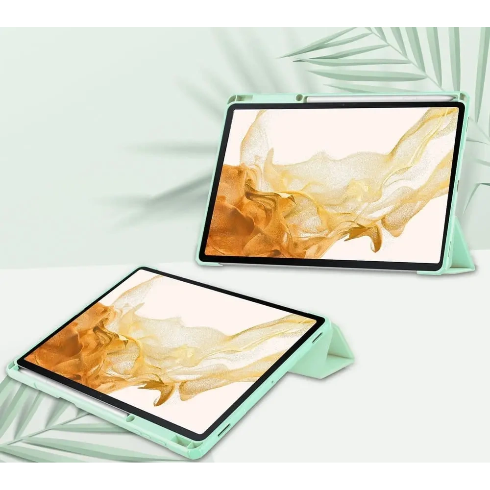 Etui Bizon Case Tab Clear Matt do Samsung Galaxy Tab S8 Plus / S7 Plus / S7 FE miętowe