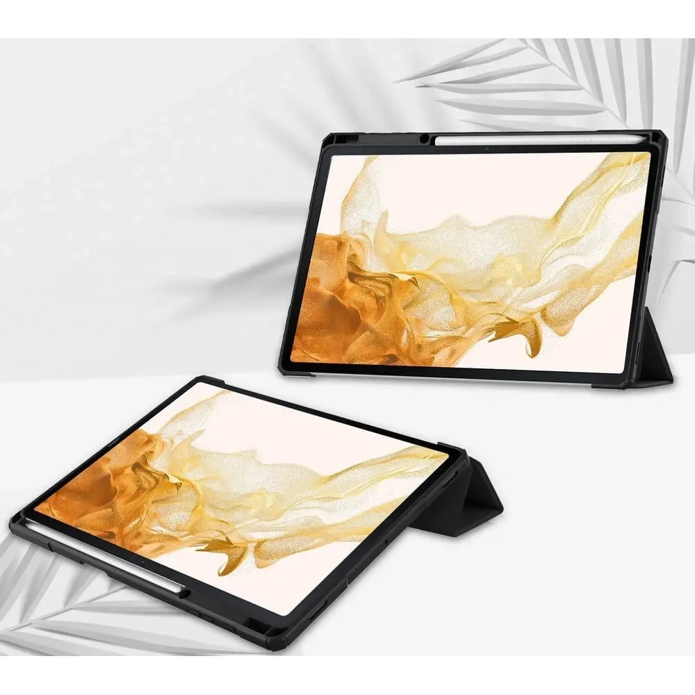 Etui Bizon Case Tab Clear Matt do Samsung Galaxy Tab S8 Plus / S7 Plus / S7 FE czarne