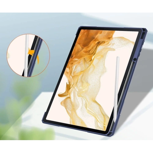 Kup Bizon Caz Tab Clar Mat Samsung Galaxy Tab S8 Plus / S7 Plus / S7 FE albastru marin - BIZ1790 - {ean13} - Sklep Home Screen