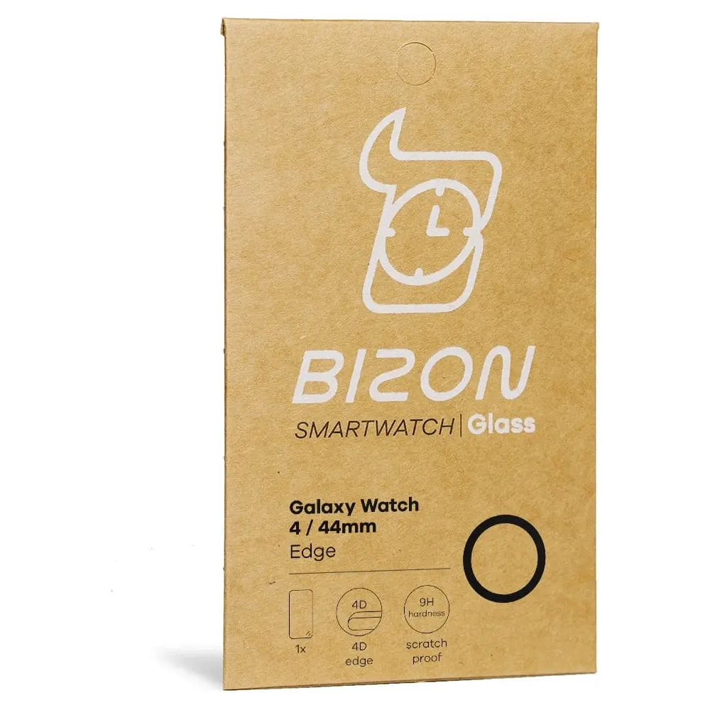 Szkło hybrydowe Bizon Glass Edge do Samsung Galaxy Watch 4 44 mm czarne