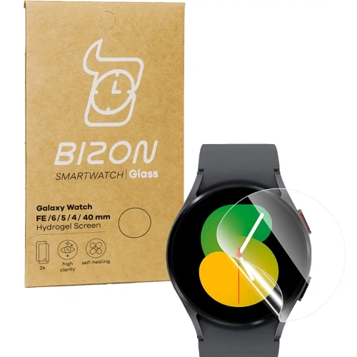 Kup Fólie hydrogelová na displej Bizon Glass Hydrogel Samsung Galaxy Watch FE / 6 / 5 / 4 40mm [2 PACK] - BIZ1800 - {ean13} - Sklep Home Screen