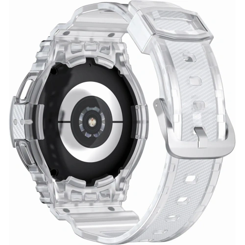 Kup Etui s páskem Bizon Strap + Case Watch Action do Samsung Galaxy Watch 4 / 5 40 mm průhledné - BIZ1801 - {ean13} - Sklep Home Screen