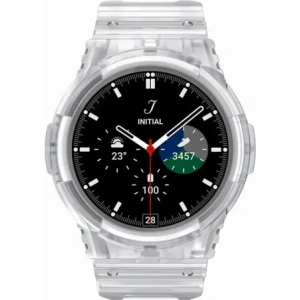 Kup Bizon heveder + tok óra Action Samsung Galaxy Watch 4 / 5 40 mm átlátszó - BIZ1801 - {ean13} - Sklep Home Screen