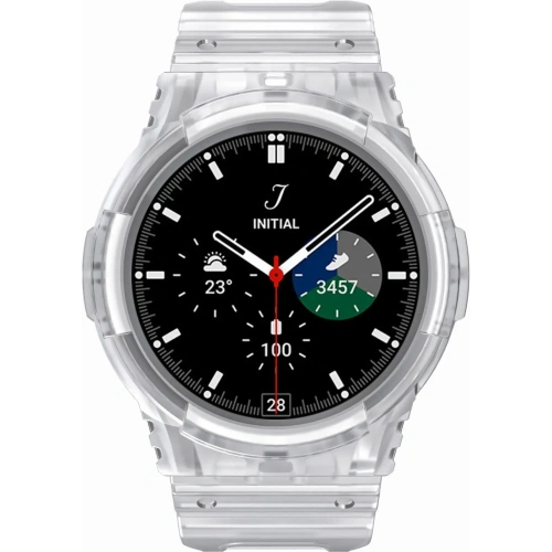 Kup Etui s páskem Bizon Strap + Case Watch Action do Samsung Galaxy Watch 4 / 5 40 mm průhledné - BIZ1801 - {ean13} - Sklep Home Screen