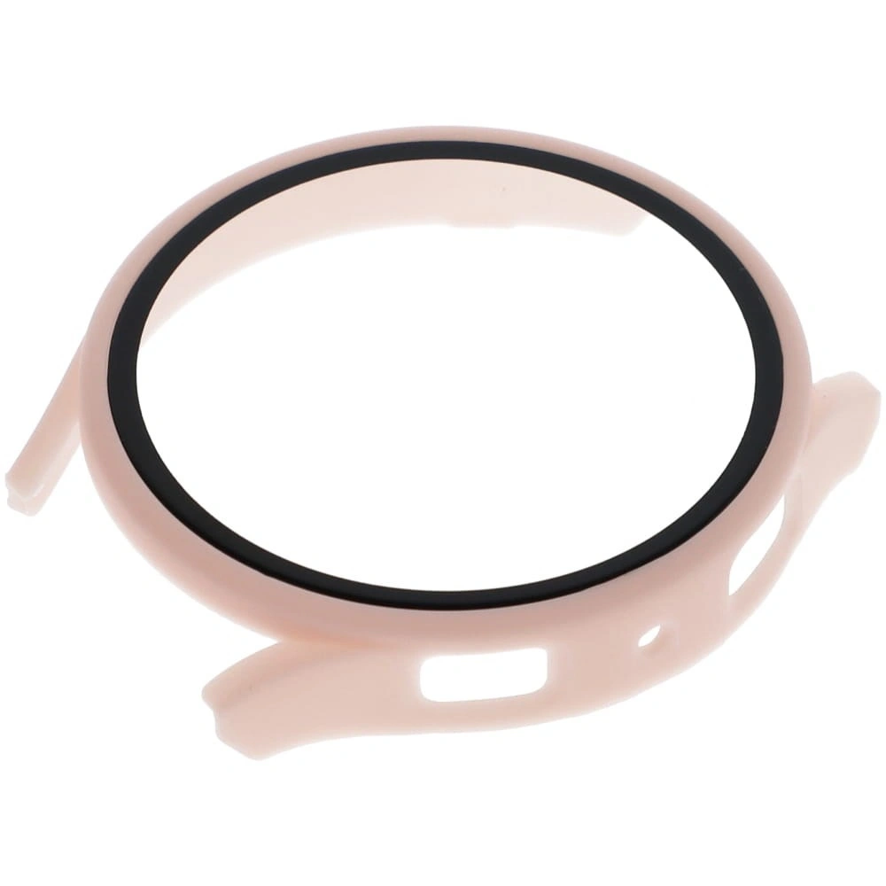 Etui Bizon Case+Glass do Samsung Galaxy Watch 5 44mm różowe