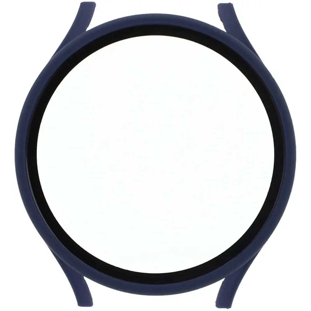 Etui Bizon Case+Glass do Samsung Galaxy Watch 5 44mm niebieskie