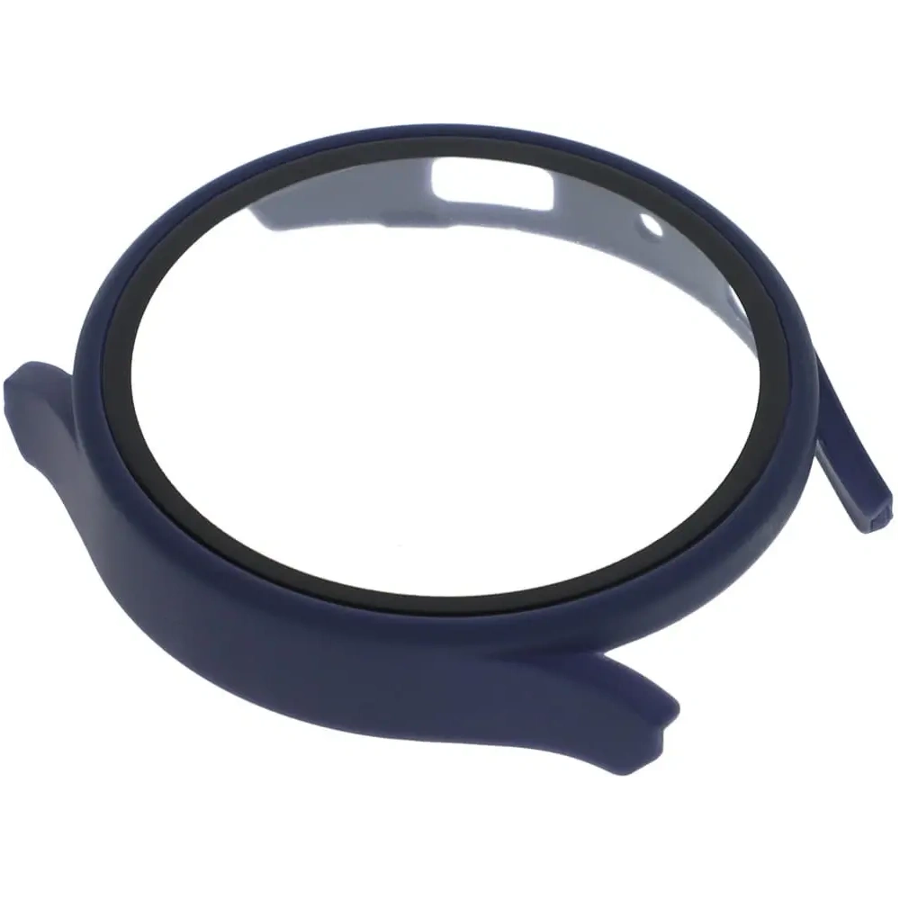 Etui Bizon Case+Glass do Samsung Galaxy Watch 5 44mm niebieskie