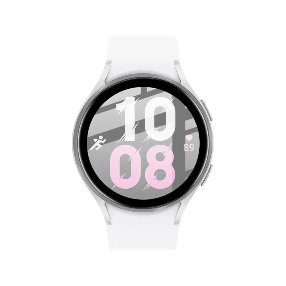 Szkło hybrydowe Bizon Glass Edge do Samsung Galaxy Watch 5 / 6 44 mm czarne