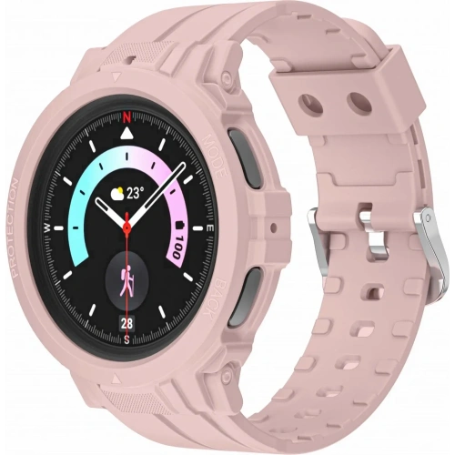 Kup Etui z paskiem Bizon Strap + Case Watch Action Pro do Samsung Galaxy Watch 5 Pro 45 mm jasnoróżowe - BIZ1809 - {ean13} - Sklep Home Screen