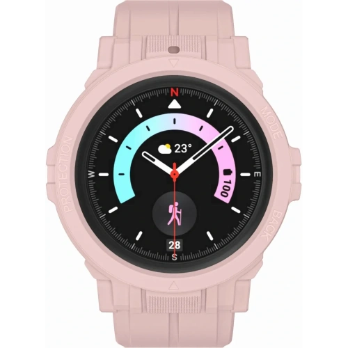 Kup Etui z paskiem Bizon Strap + Case Watch Action Pro do Samsung Galaxy Watch 5 Pro 45 mm jasnoróżowe - BIZ1809 - {ean13} - Sklep Home Screen