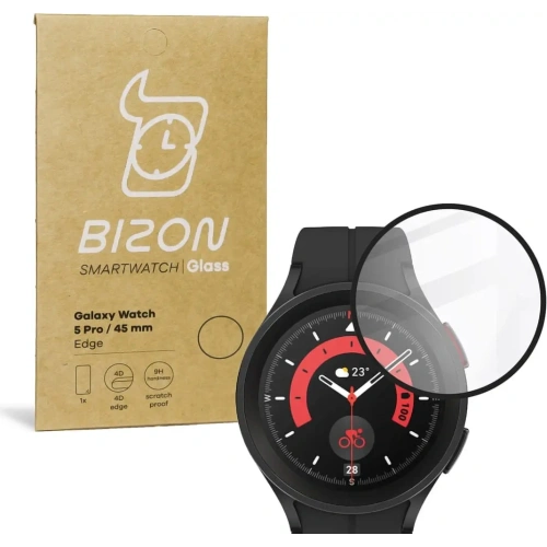 Kup Szkło hybrydowe Bizon Glass Edge do Samsung Galaxy Watch 5 Pro 45 mm czarne - BIZ1810 - {ean13} - Sklep Home Screen