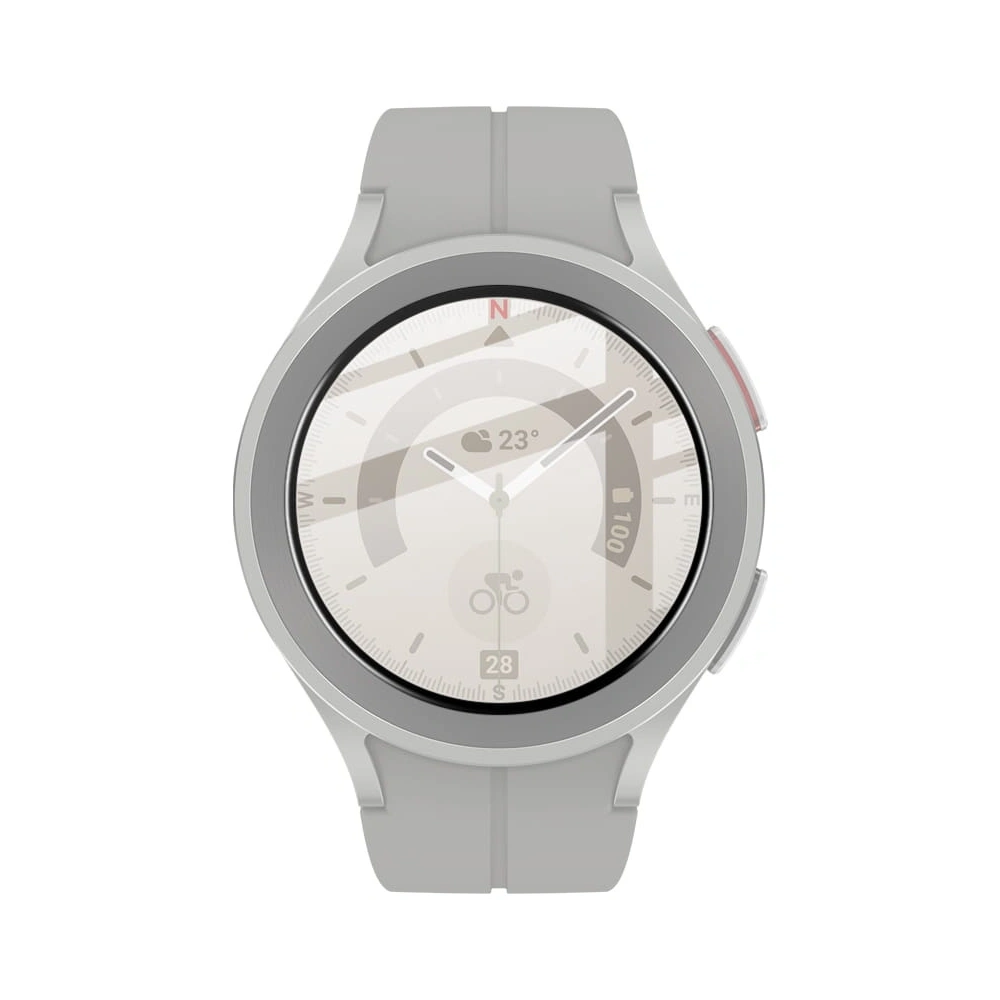 Szkło hybrydowe Bizon Glass Edge do Samsung Galaxy Watch 5 Pro 45 mm czarne