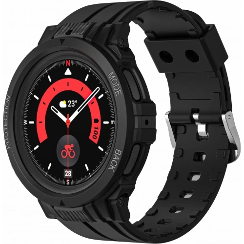 Kup Etui z paskiem Bizon Strap + Case Watch Action Pro do Samsung Galaxy Watch 5 Pro 45 mm czarne - BIZ1811 - {ean13} - Sklep Home Screen