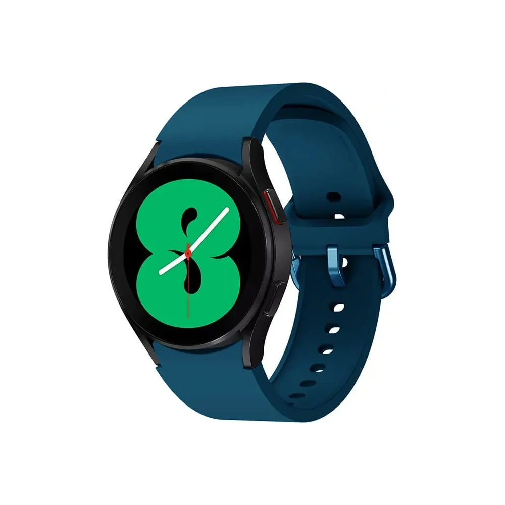 Pasek Bizon Strap Watch Silicone do Samsung Galaxy Watch 20 mm ciemno-turkusowy