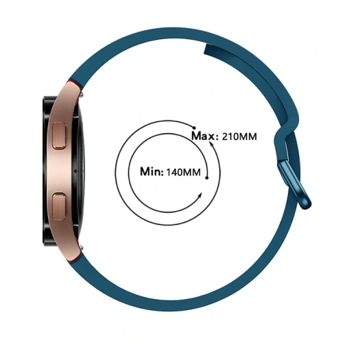 Kup Pasek Bizon Strap Watch Silicone do Samsung Galaxy Watch 20 mm tmavě tyrkysový - BIZ1813 - {ean13} - Sklep Home Screen