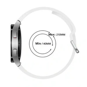 Kup Pasek Bizon Strap Watch Silicone do Samsung Galaxy Watch 20 mm bílý - BIZ1814 - {ean13} - Sklep Home Screen