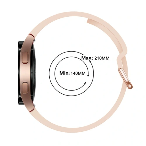 Kup Bizon szíj óra szilikon Samsung Galaxy Watch 20 mm világos rózsaszín - BIZ1815 - {ean13} - Sklep Home Screen