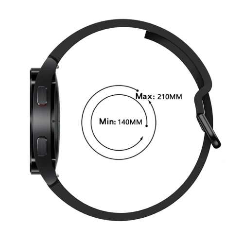 Kup Pasek Bizon Strap Watch Silicone do Samsung Galaxy Watch 20 mm černý - BIZ1816 - {ean13} - Sklep Home Screen