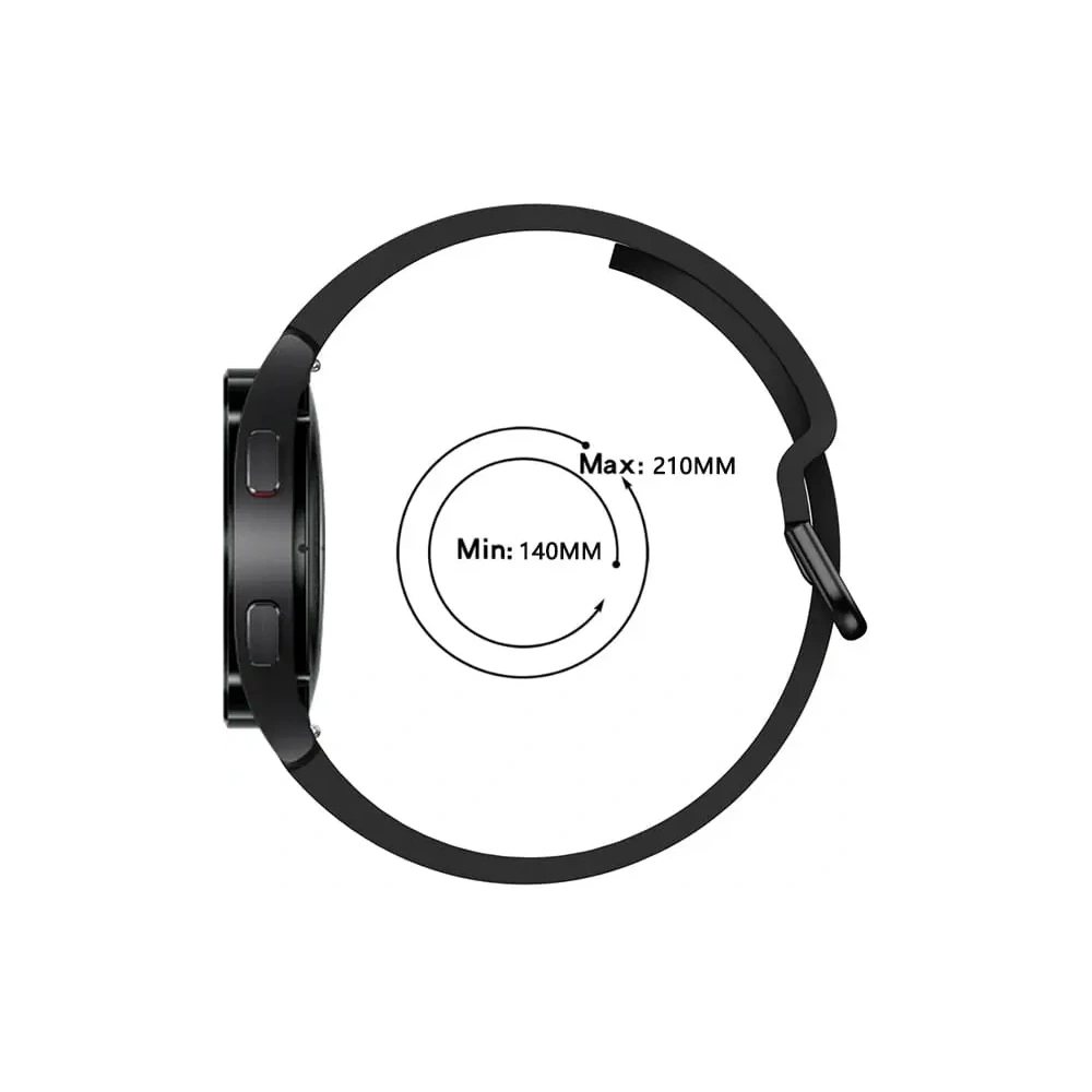 Pasek Bizon Strap Watch Silicone do Samsung Galaxy Watch 20 mm czarny