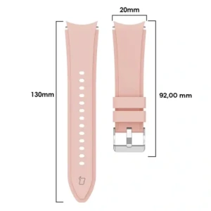 Kup Pasek Bizon Strap Watch Silicone Pro do Samsung Galaxy Watch 20 mm jasně růžový - BIZ1817 - {ean13} - Sklep Home Screen
