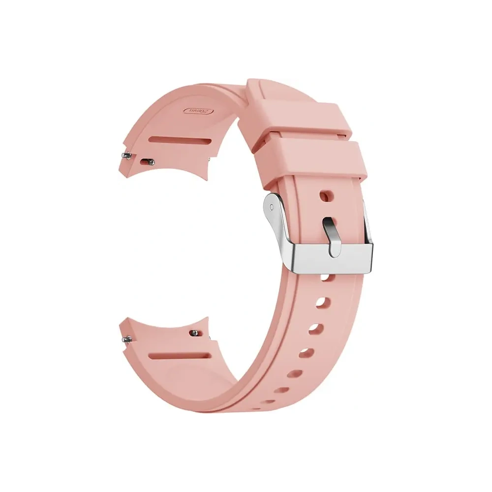 Pasek Bizon Strap Watch Silicone Pro do Samsung Galaxy Watch 20 mm jasnoróżowy