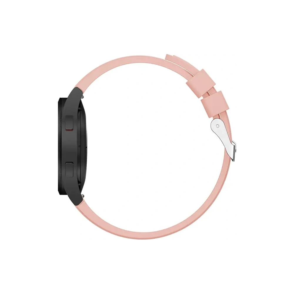 Pasek Bizon Strap Watch Silicone Pro do Samsung Galaxy Watch 20 mm jasnoróżowy