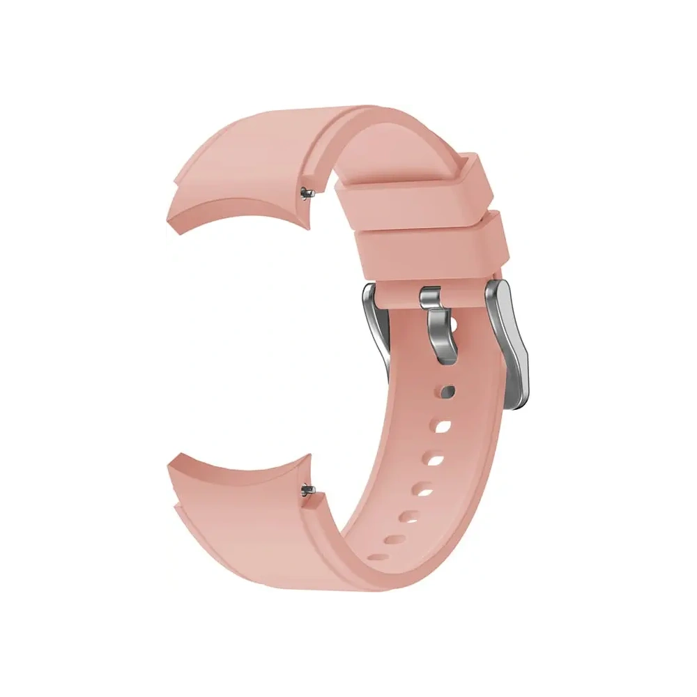 Pasek Bizon Strap Watch Silicone Pro do Samsung Galaxy Watch 20 mm jasnoróżowy