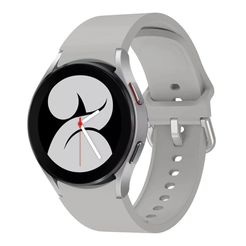 Kup Bizon szíj óra szilikon Samsung Galaxy Watch 20 mm világosszürke - BIZ1818 - {ean13} - Sklep Home Screen