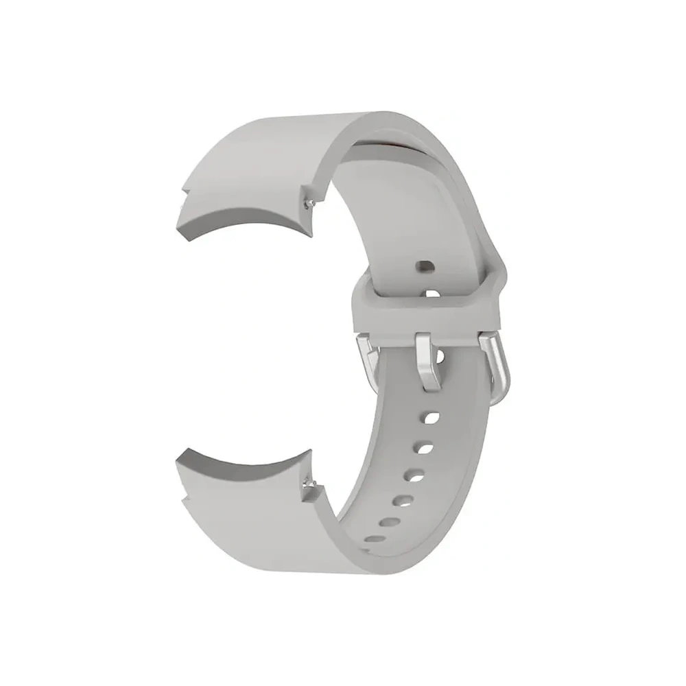 Pasek Bizon Strap Watch Silicone do Samsung Galaxy Watch 20 mm jasnoszary