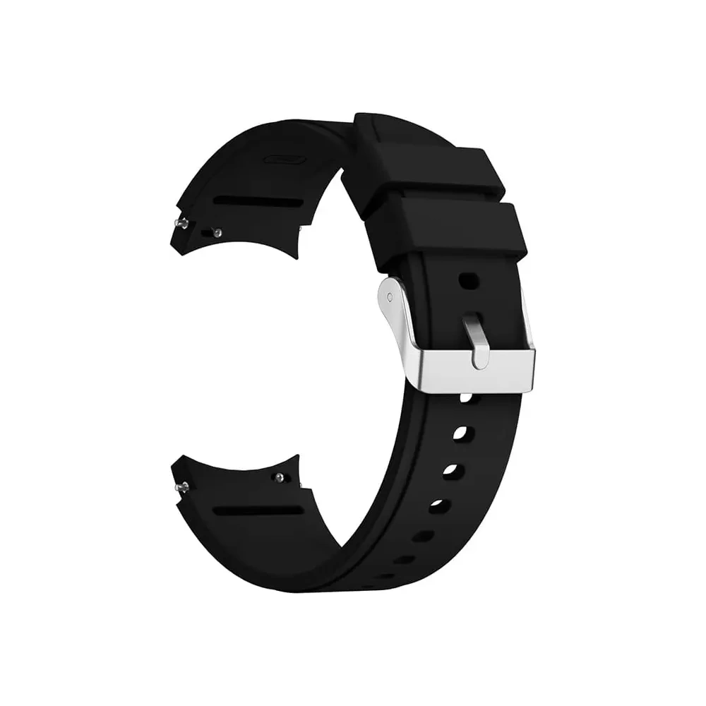 Pasek Bizon Strap Watch Silicone Pro do Samsung Galaxy Watch 20 mm czarny