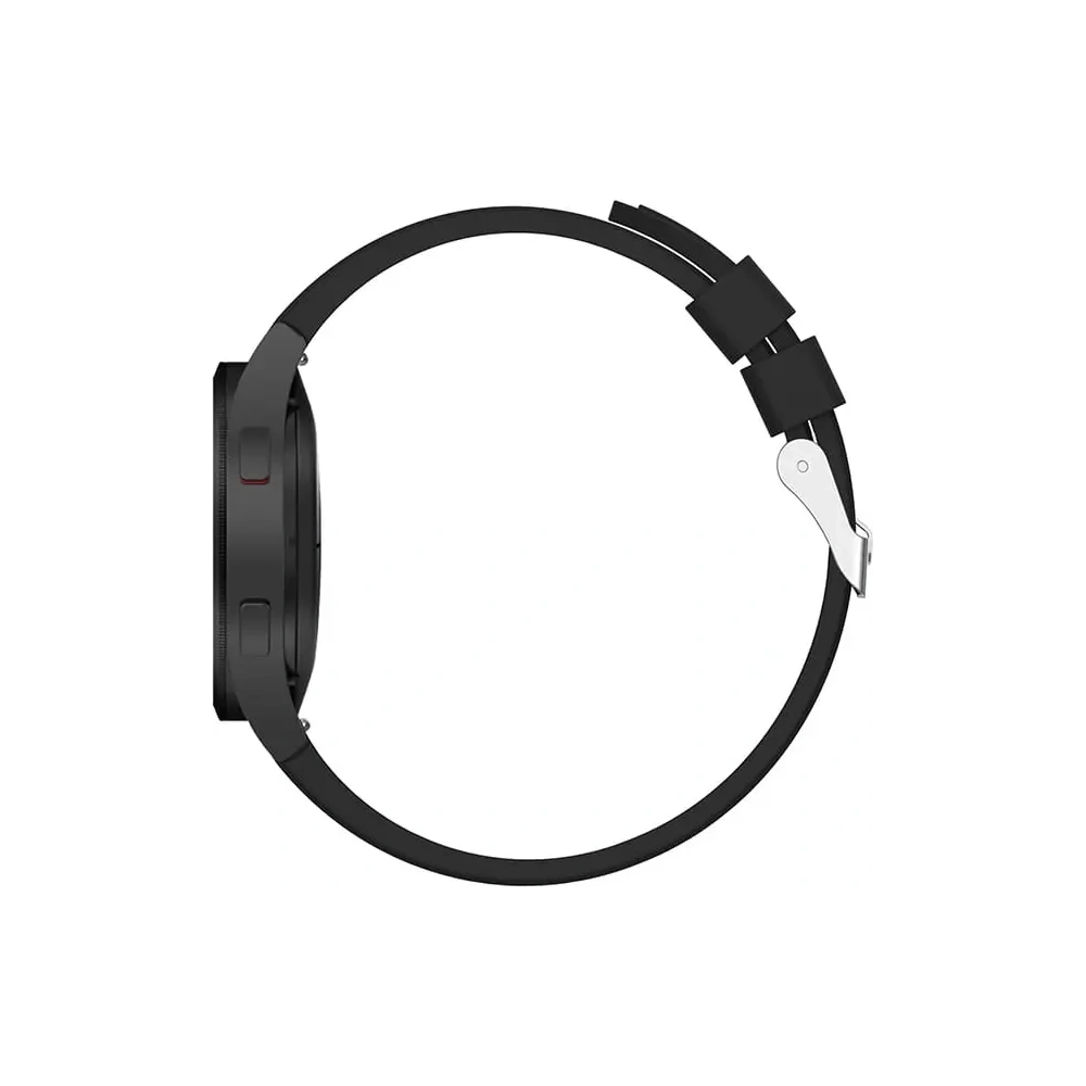 Pasek Bizon Strap Watch Silicone Pro do Samsung Galaxy Watch 20 mm czarny