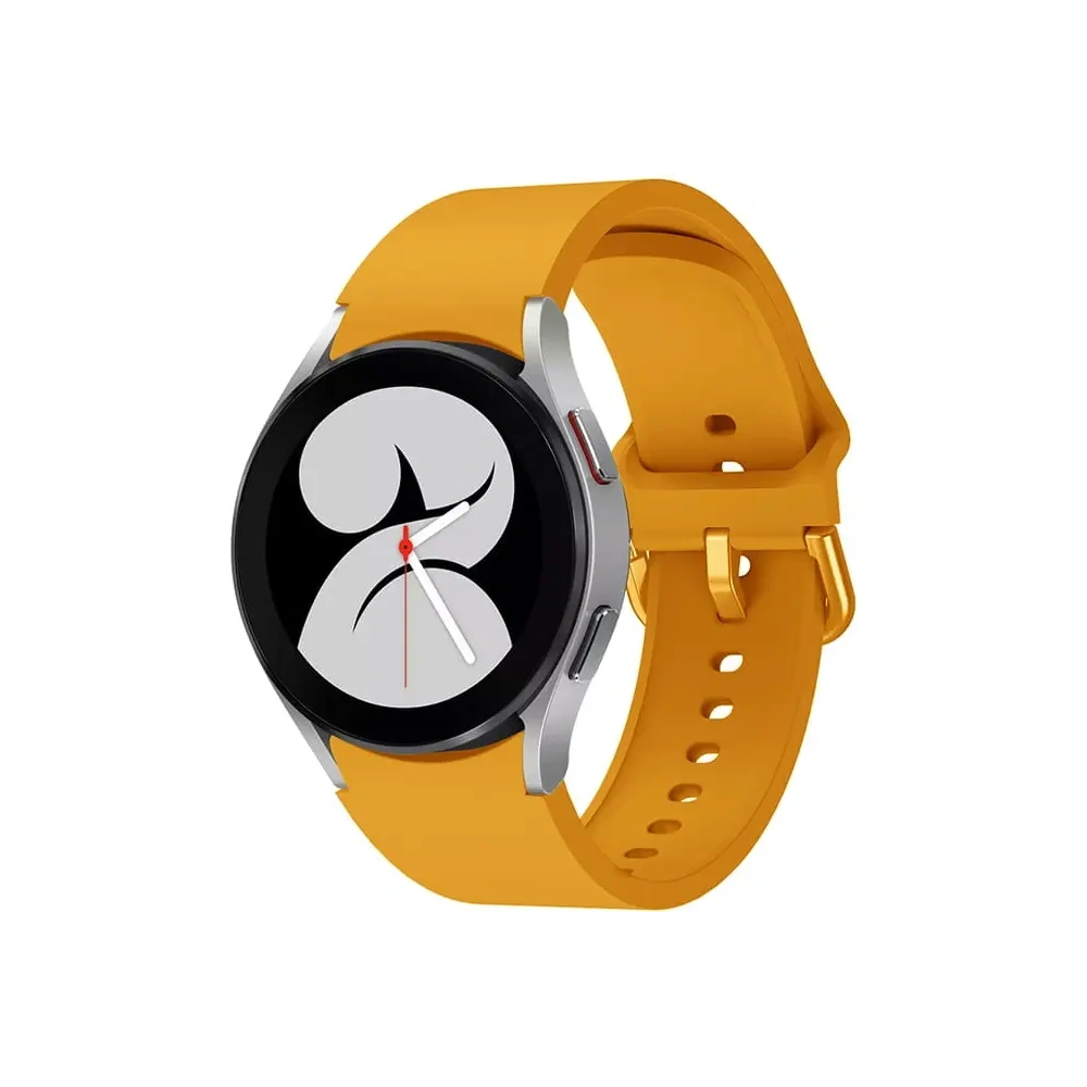 Pasek Bizon Strap Watch Silicone do Samsung Galaxy Watch 20 mm marchewkowy