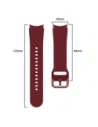 Kup Bizon Strap Watch Silicone Samsung Galaxy Watch 20 mm burgunderrot - BIZ1821 - {ean13} - Sklep Home Screen