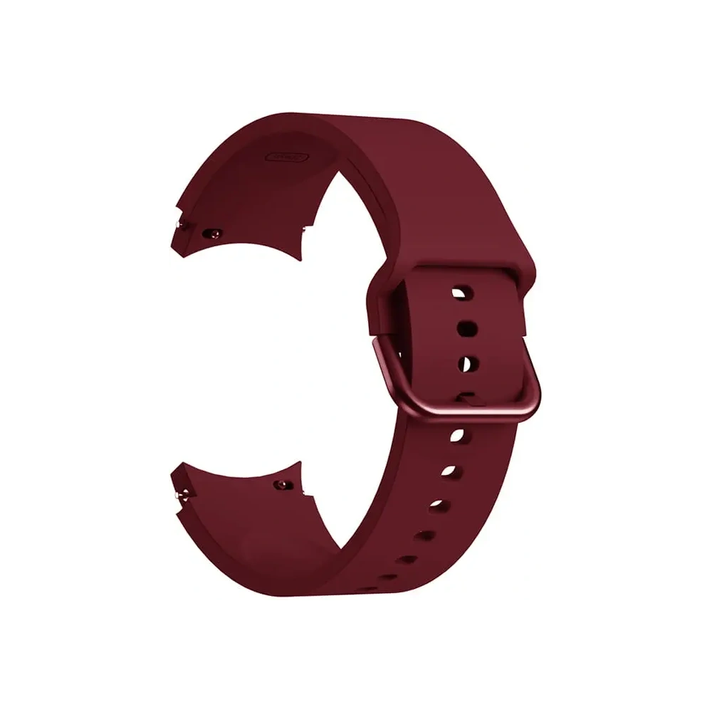 Pasek Bizon Strap Watch Silicone do Samsung Galaxy Watch 20 mm burgundowy