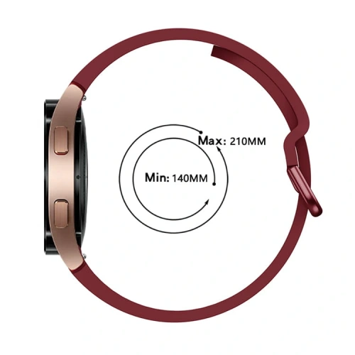 Kup Bizon pántos óra szilikon Samsung Galaxy Watch 20 mm bordó - BIZ1821 - {ean13} - Sklep Home Screen